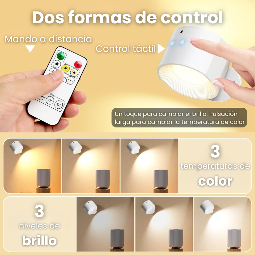 Lámpara de Pared Recargable