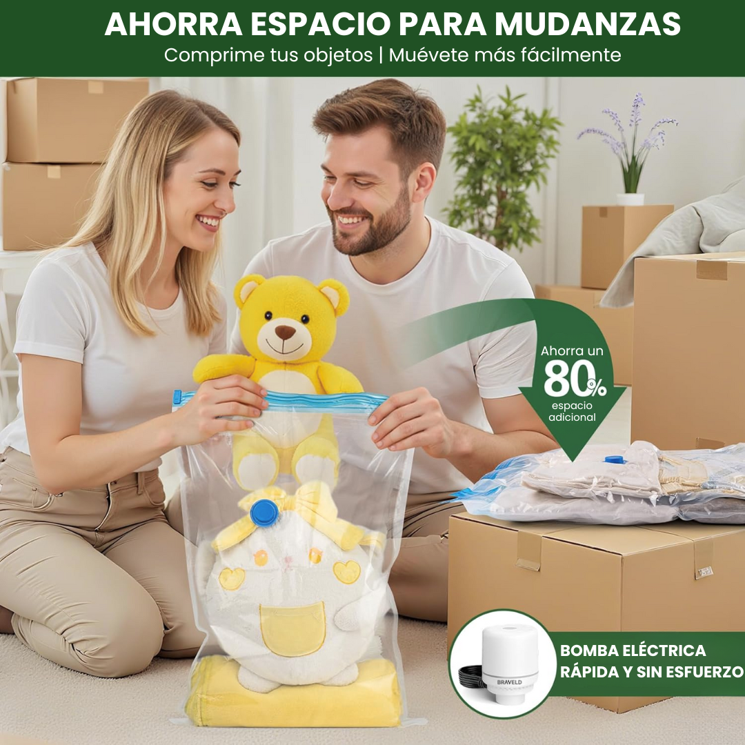 Bolsas al Vacío para Ropa con Bomba