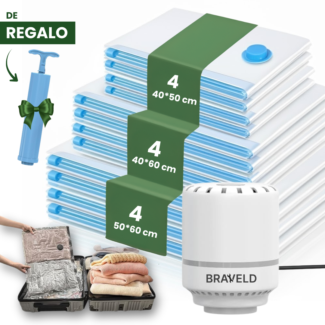 Bolsas al Vacío para Ropa con Bomba