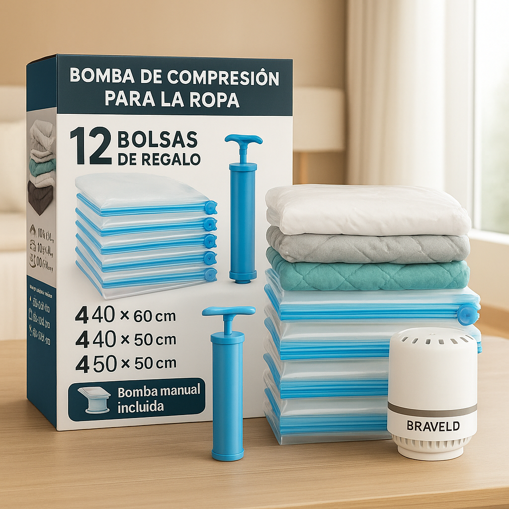 Bolsas al Vacío para Ropa con Bomba