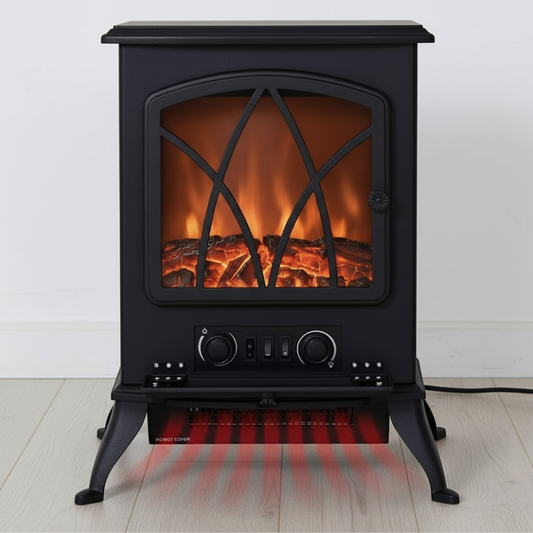 Chimenea Eléctrica 2000W con Efecto de Llama